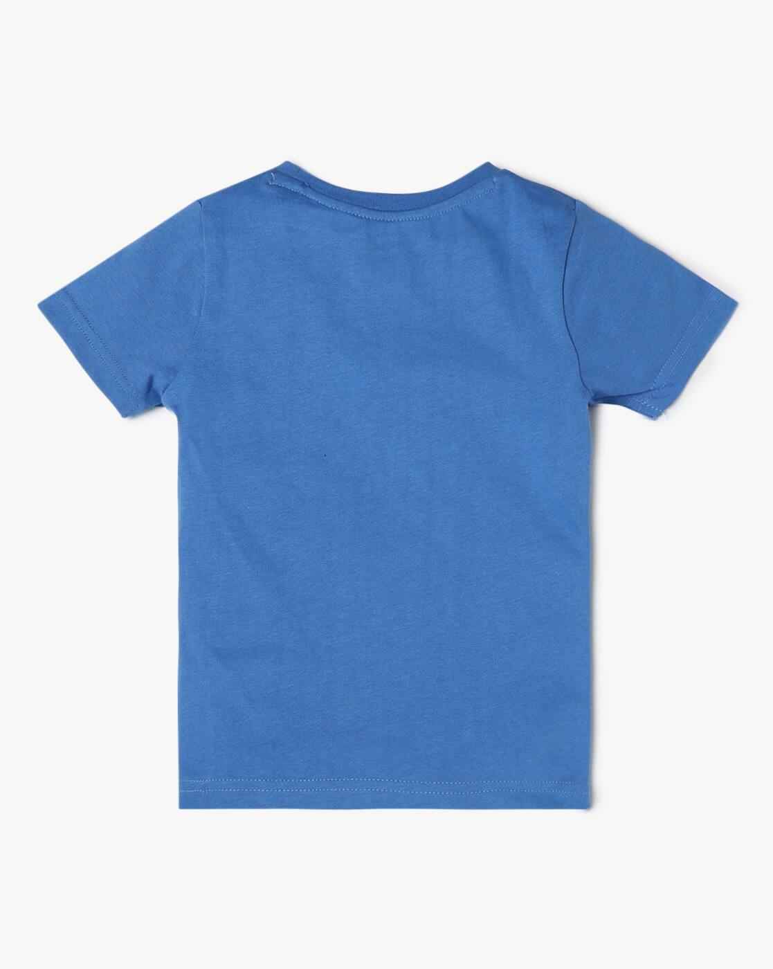 INF FRENDZ | Boys Smiley Print Relaxed Fit Crew-Neck T-Shirt|1