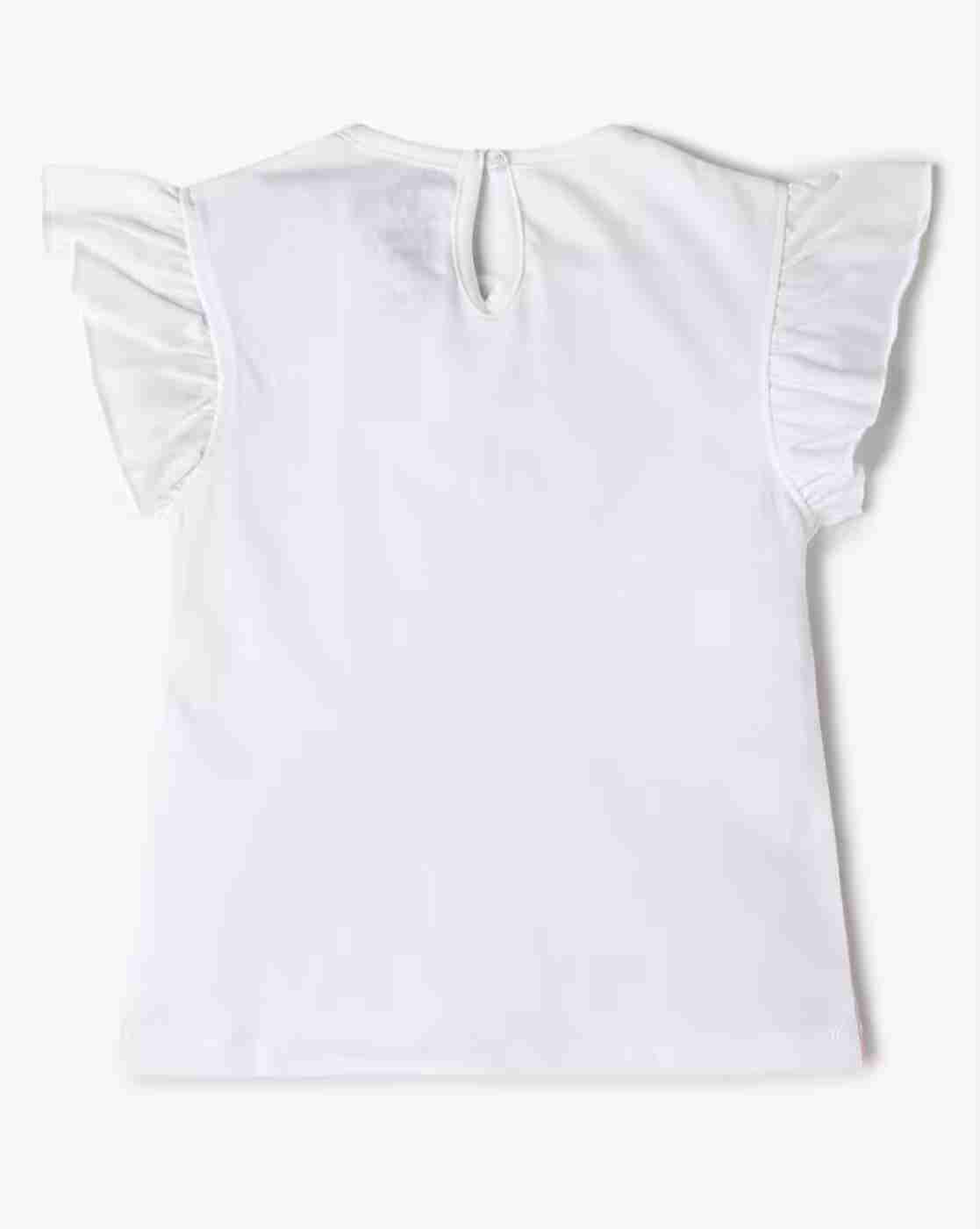 INF FRENDZ | Girls Graphic Print Regular Fit Round-Neck Top|1