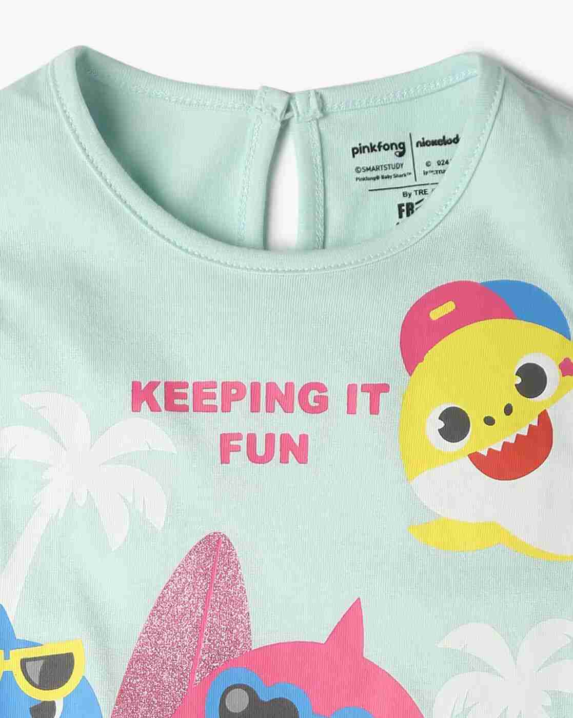 INF FRENDZ | Girls Graphic Print Regular Fit Top|2