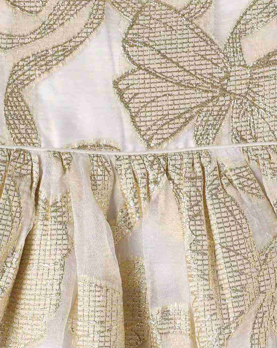 INF FRENDZ | Girls Floral Patterned Square-Neck Fit & Flare Dress|2