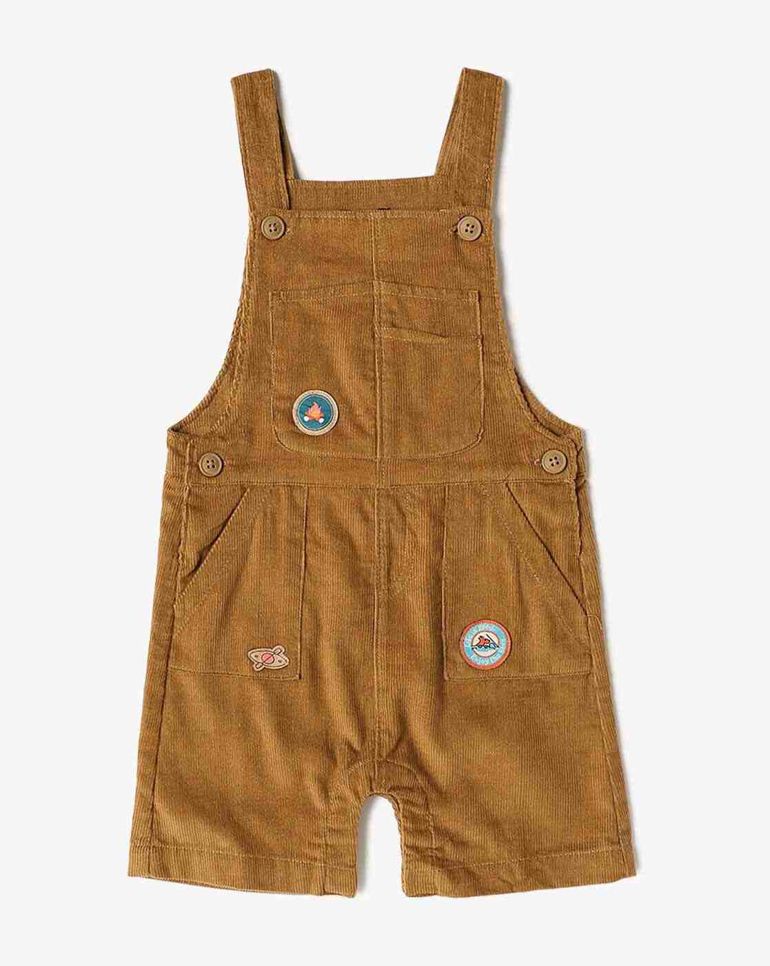 INF FRENDZ | Boys Regular Fit Dungaree with Graphic Print T-Shirt|3