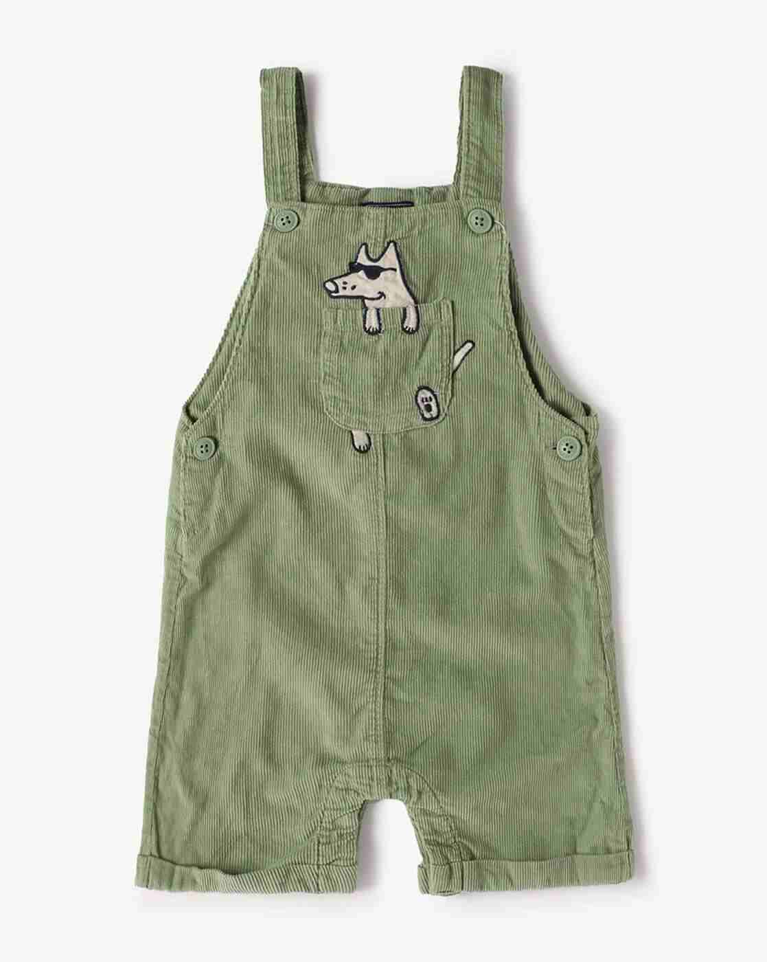 INF FRENDZ | Boys Ribbed Regular Fit Dungaree with T-Shirt|3