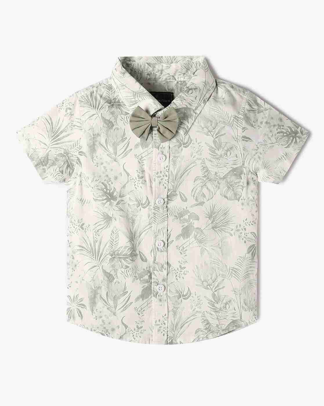 INF FRENDZ | Boys Tropical Print Shirt with Trousers & Suspender|1