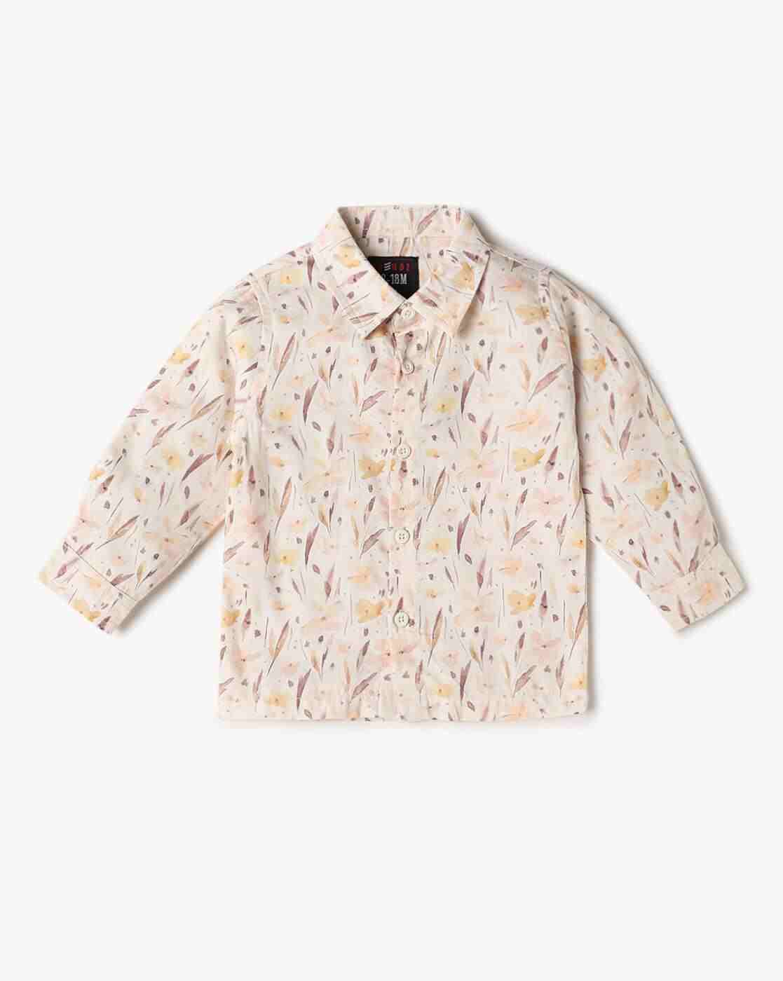 INF FRENDZ | Boys Printed Cotton Shirt with Pants & Suspender
