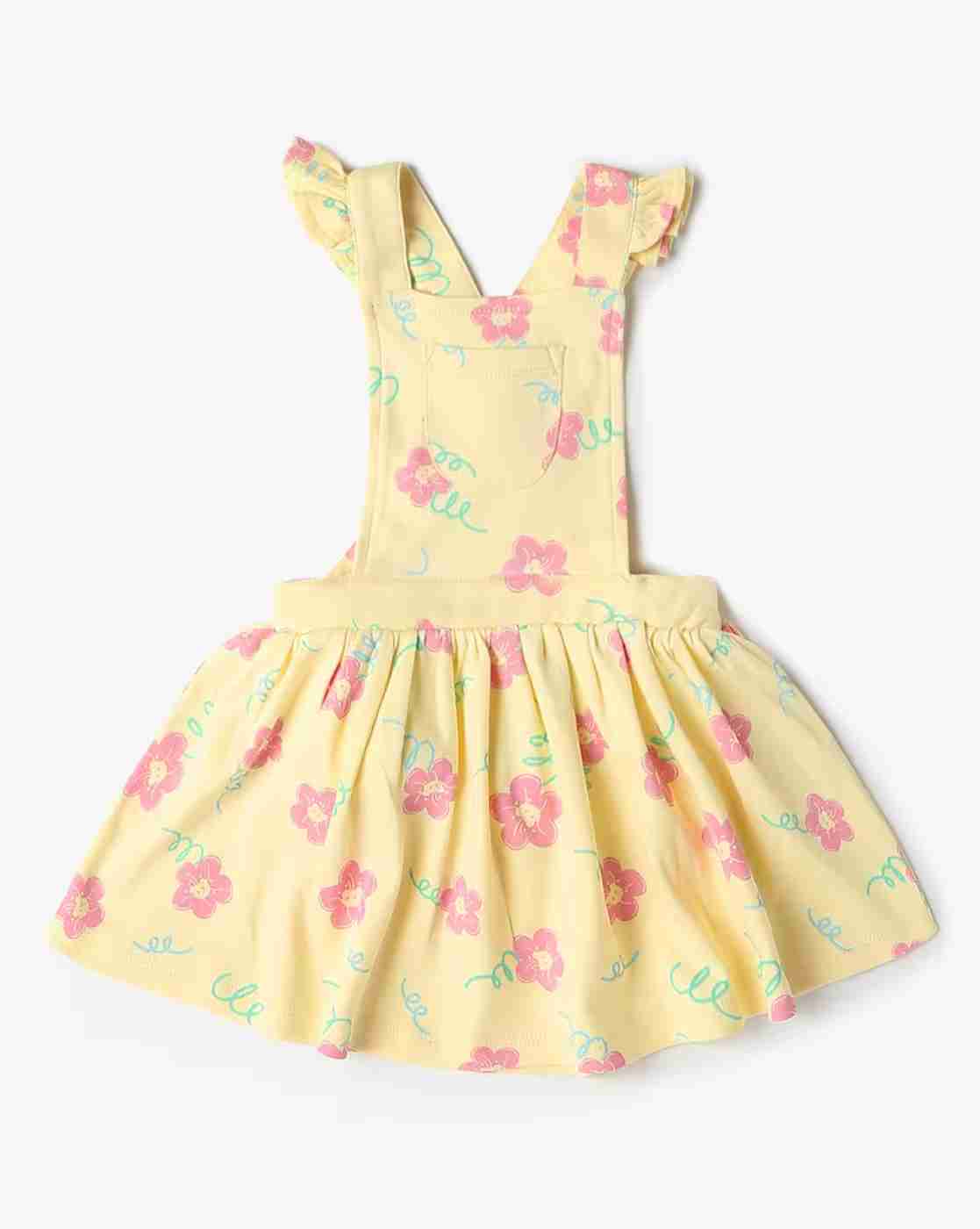 INF FRENDZ | Girls Floral Print Cotton Fit & Flare Dress with Top|3