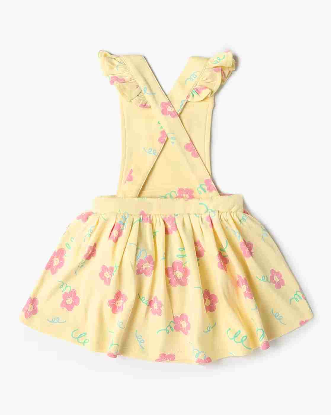INF FRENDZ | Girls Floral Print Cotton Fit & Flare Dress with Top|4
