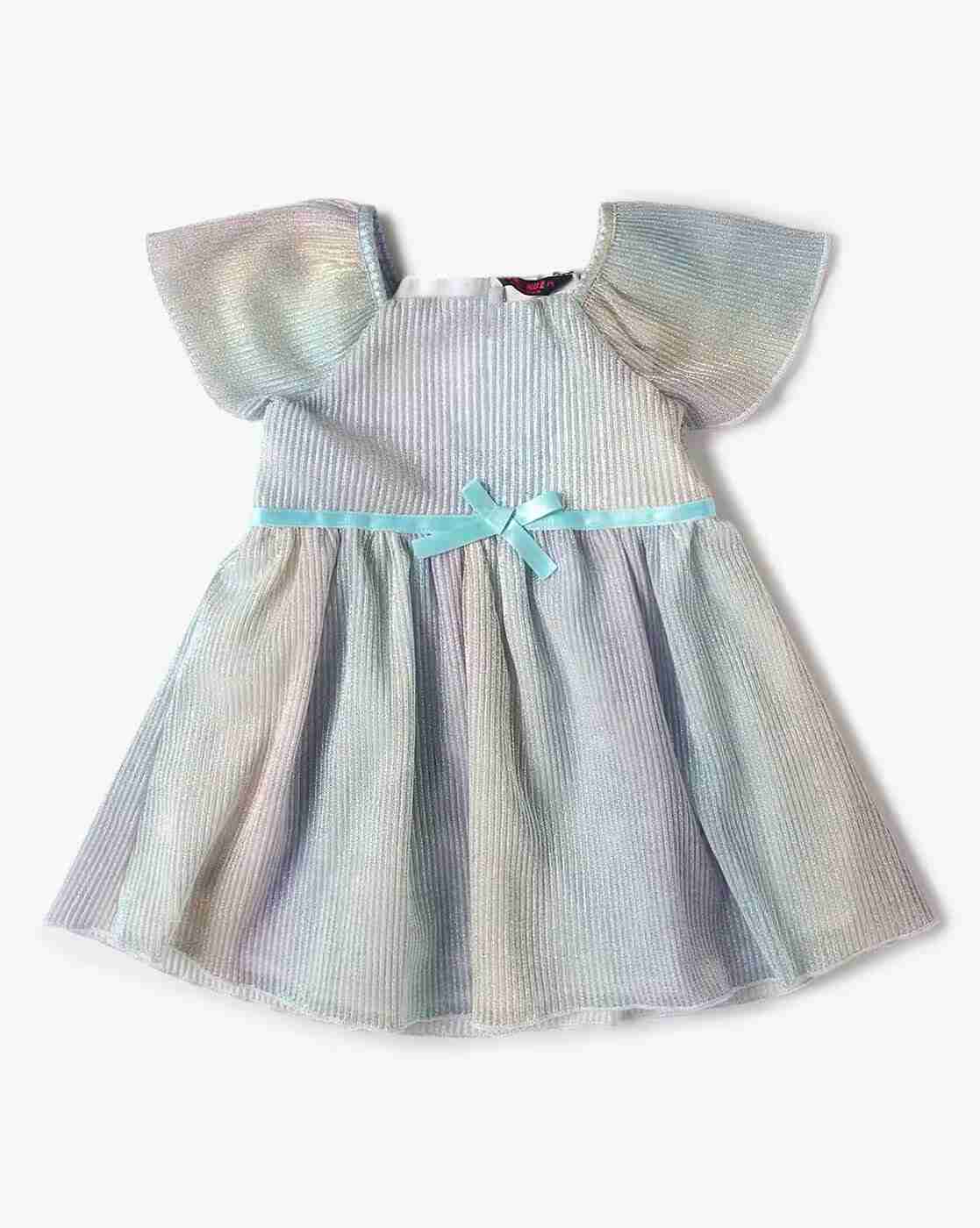 INF FRENDZ | Girls Ombre-Dyed Fit & Flare Dress|0