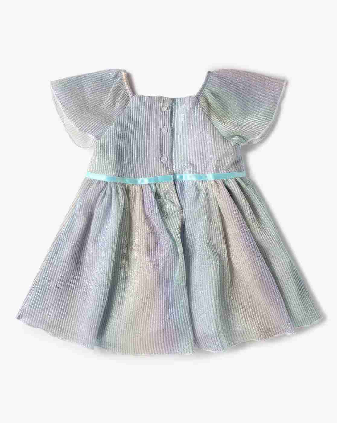 INF FRENDZ | Girls Ombre-Dyed Fit & Flare Dress|1