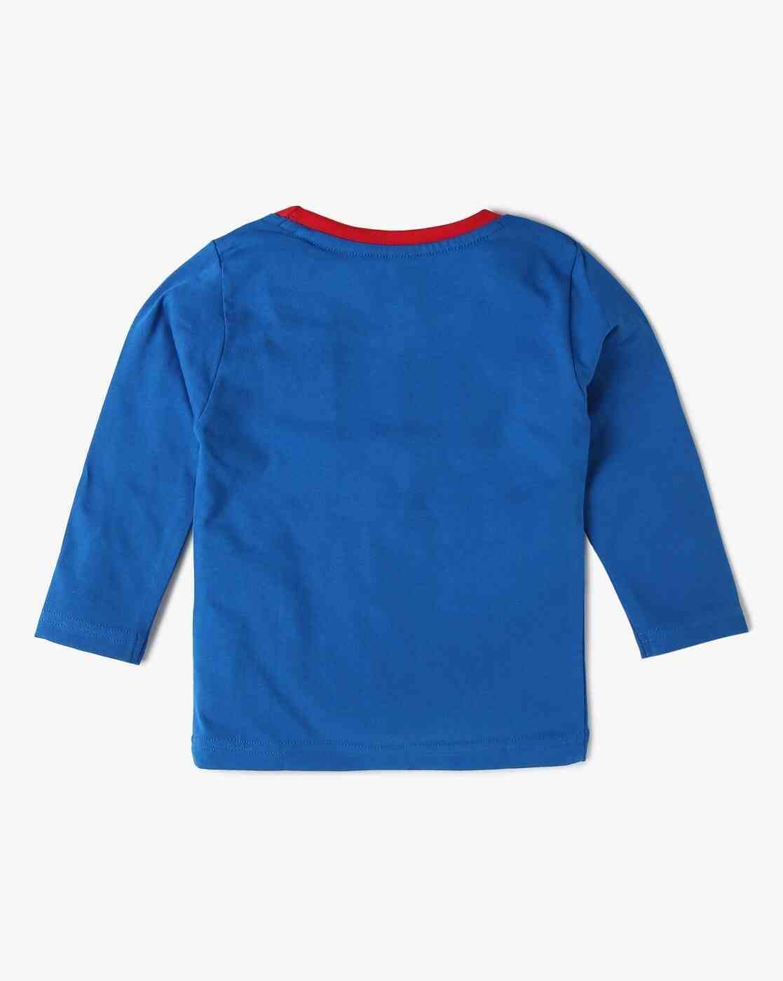 INF FRENDZ | Boys Superman Print Regular Fit Cotton Round-Neck T-Shirt