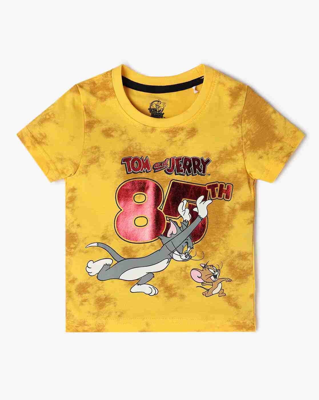 INF FRENDZ | Boys Tom & Jerry Print Cotton Round-Neck T-Shirt|0