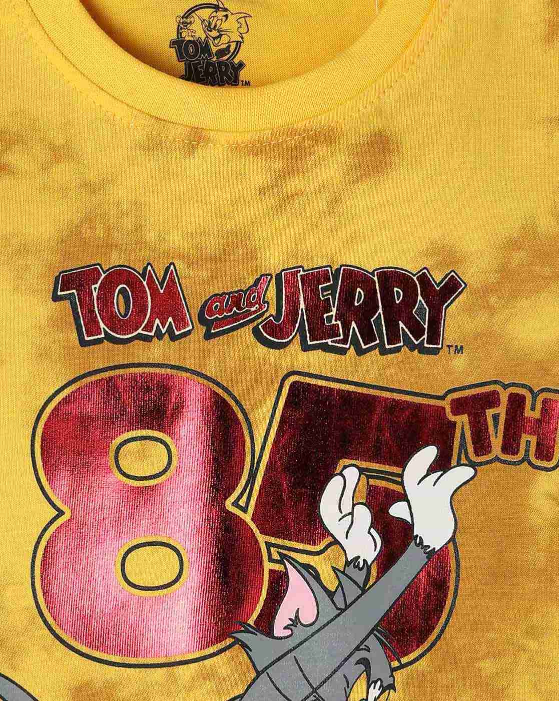 INF FRENDZ | Boys Tom & Jerry Print Cotton Round-Neck T-Shirt|2