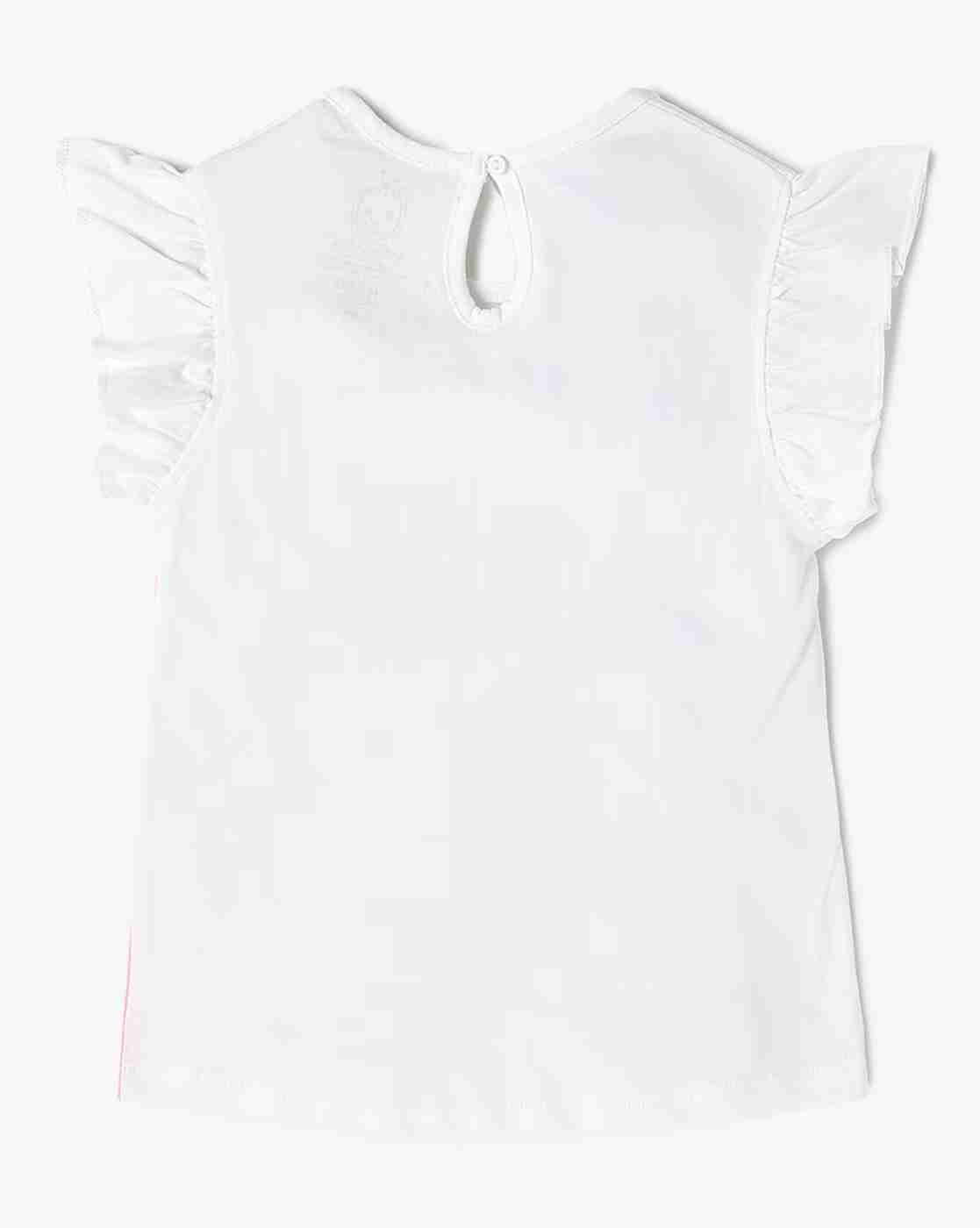 INF FRENDZ | Girls Graphic Print Regular Fit Crew-Neck T-Shirt