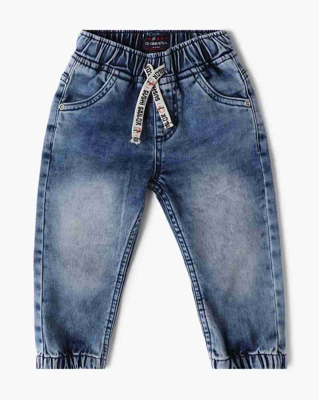 INF FRENDZ | Boys Heavily Washed Denim Jogger|0
