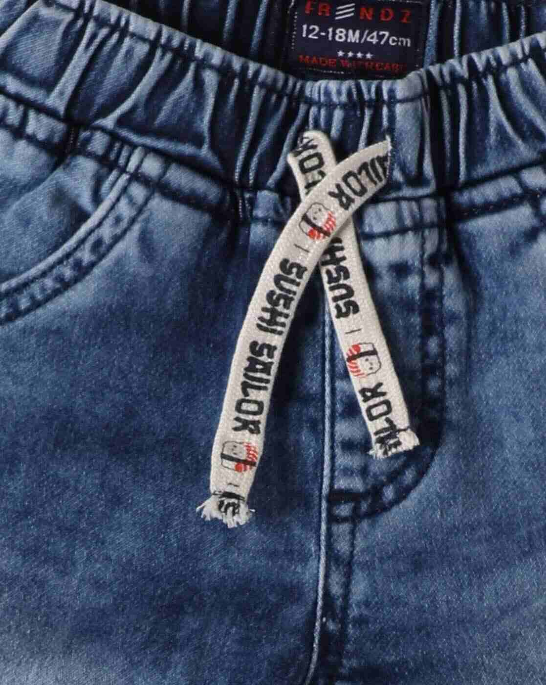 INF FRENDZ | Boys Heavily Washed Denim Jogger|2
