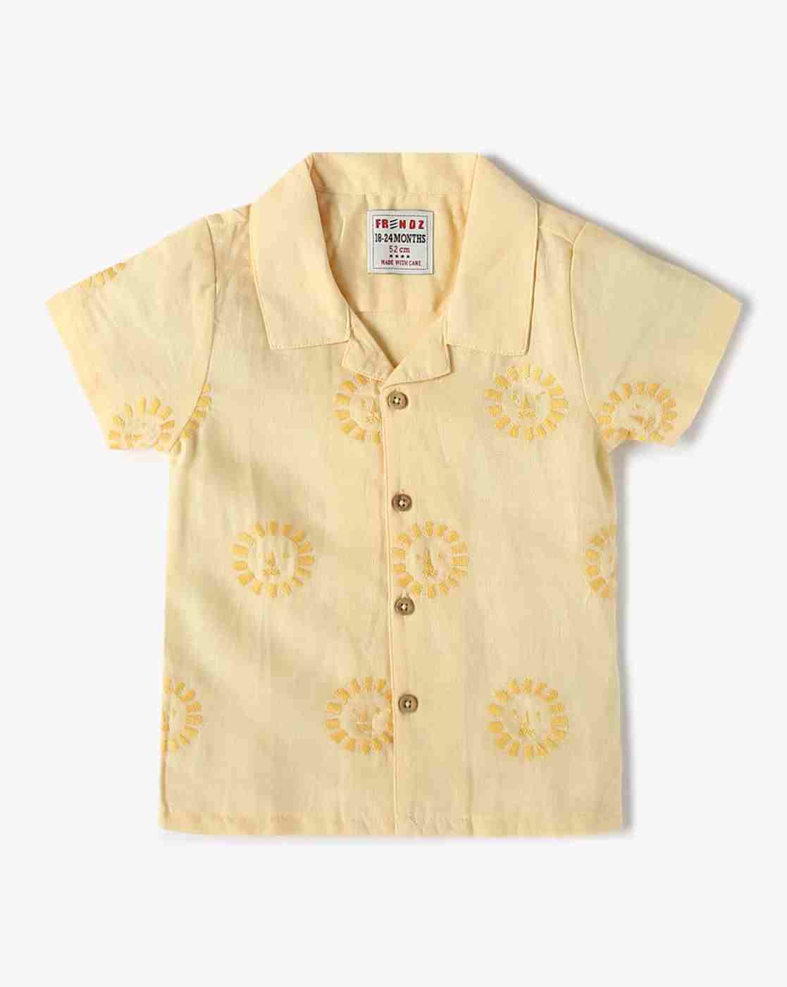 INF FRENDZ | Boys Embroidered Relaxed Fit Shirt|0