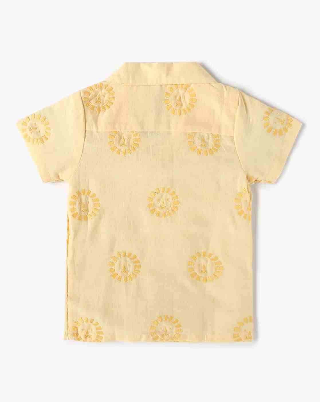 INF FRENDZ | Boys Embroidered Relaxed Fit Shirt|1