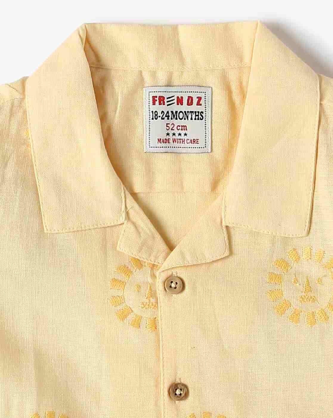 INF FRENDZ | Boys Embroidered Relaxed Fit Shirt|2
