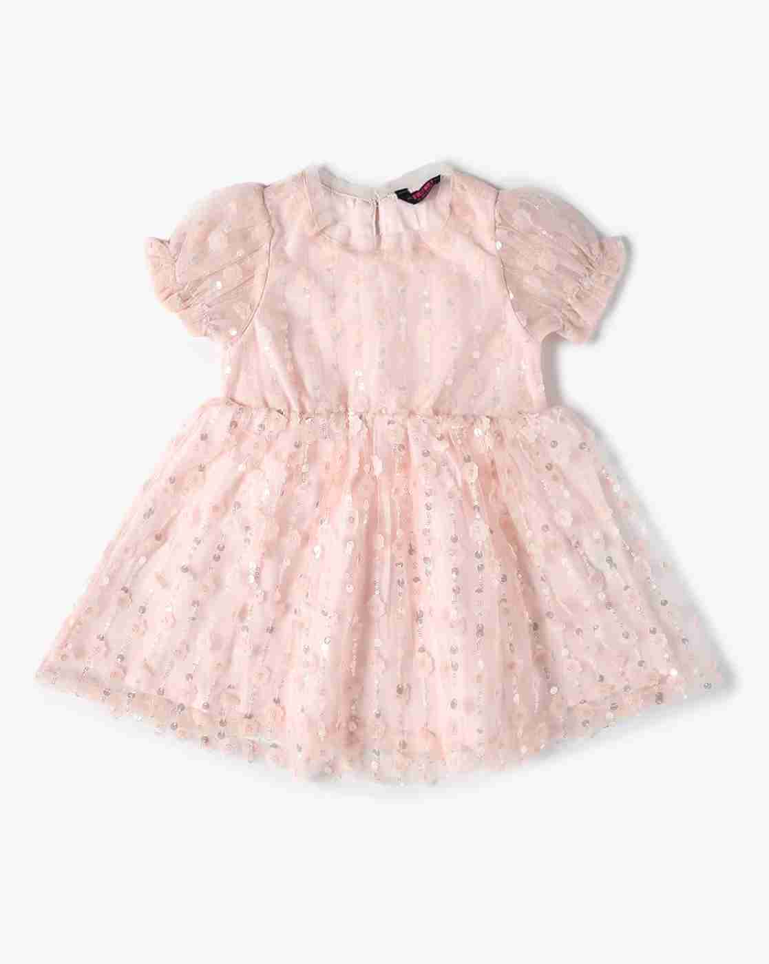 INF FRENDZ | Girls Embellished Fit & Flare Dress|0