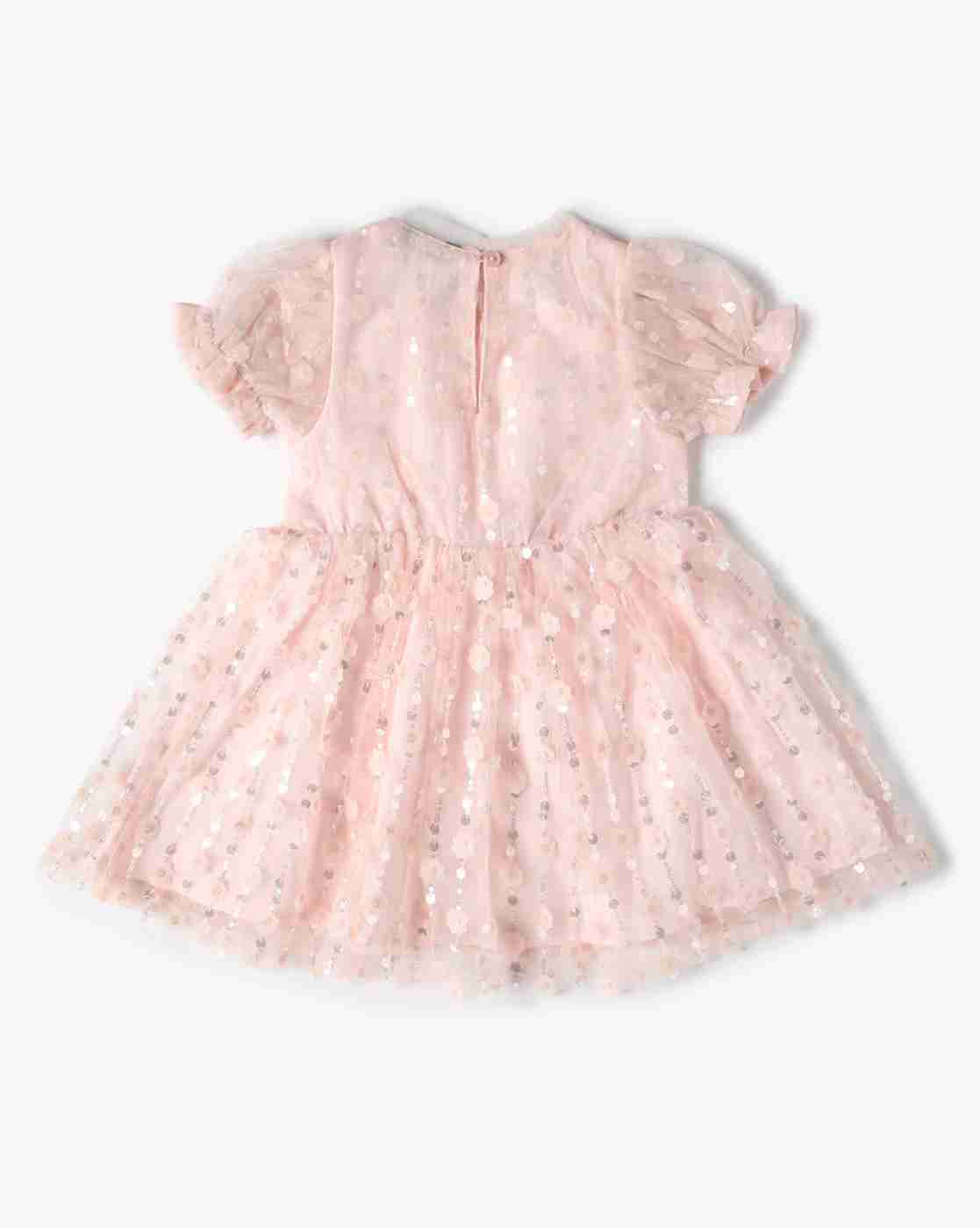 INF FRENDZ | Girls Embellished Fit & Flare Dress|1