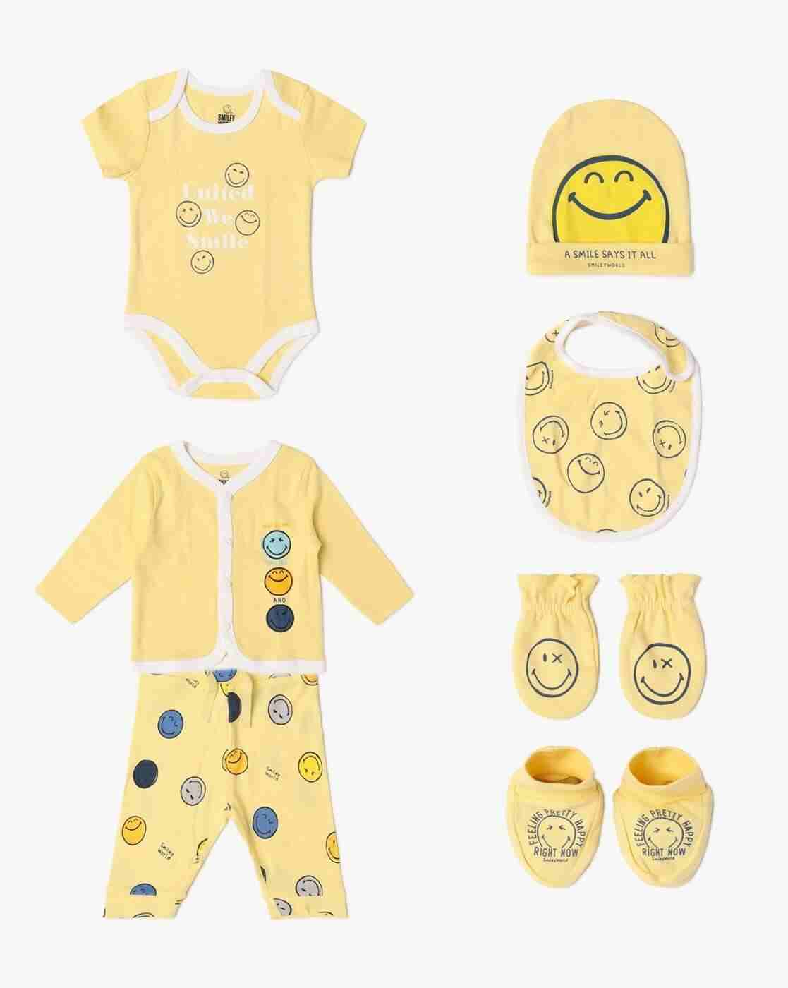 Boys Smiley Print Set