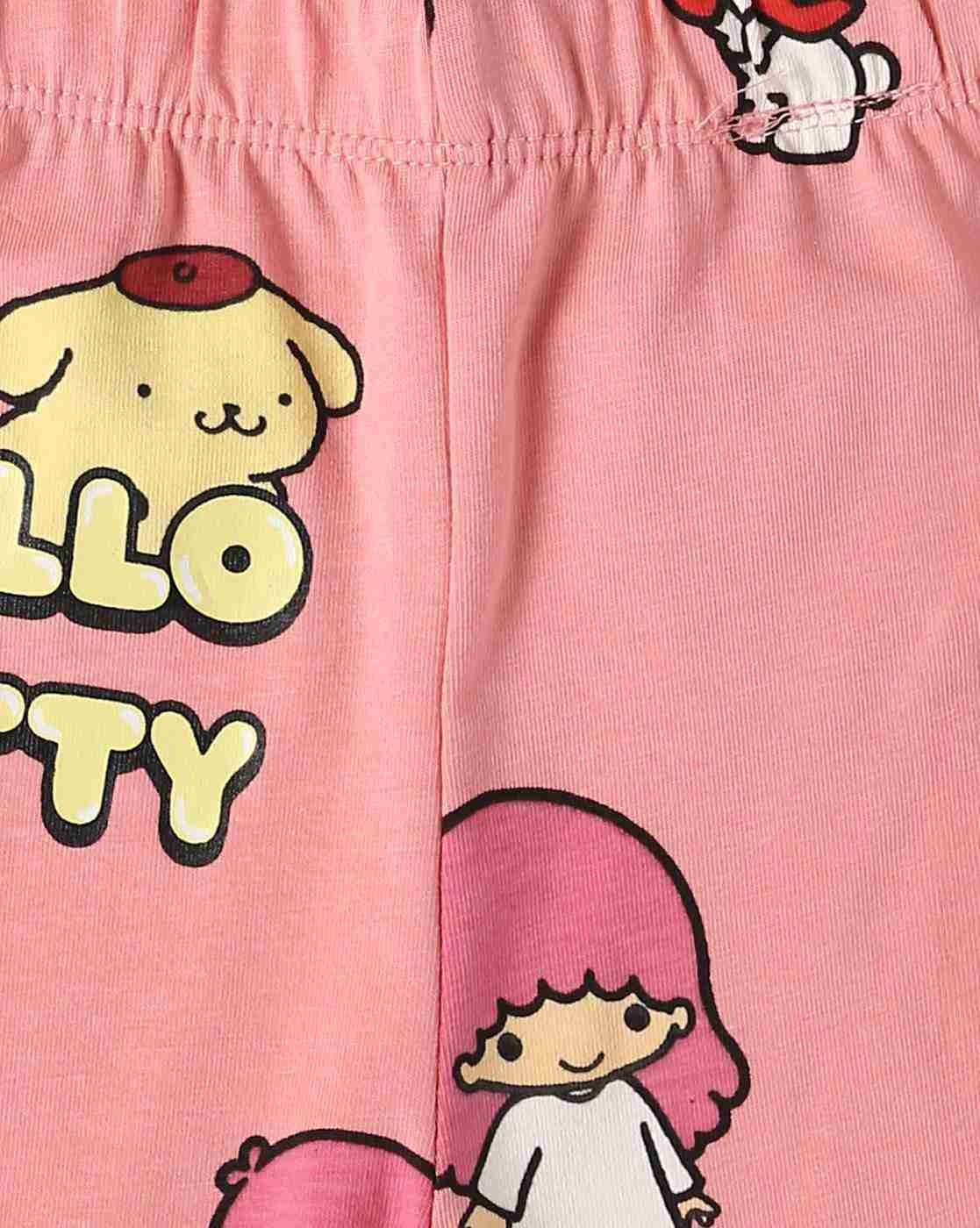 INF FRENDZ | Girls Hello Kitty Print Regular Fit Leggings|2