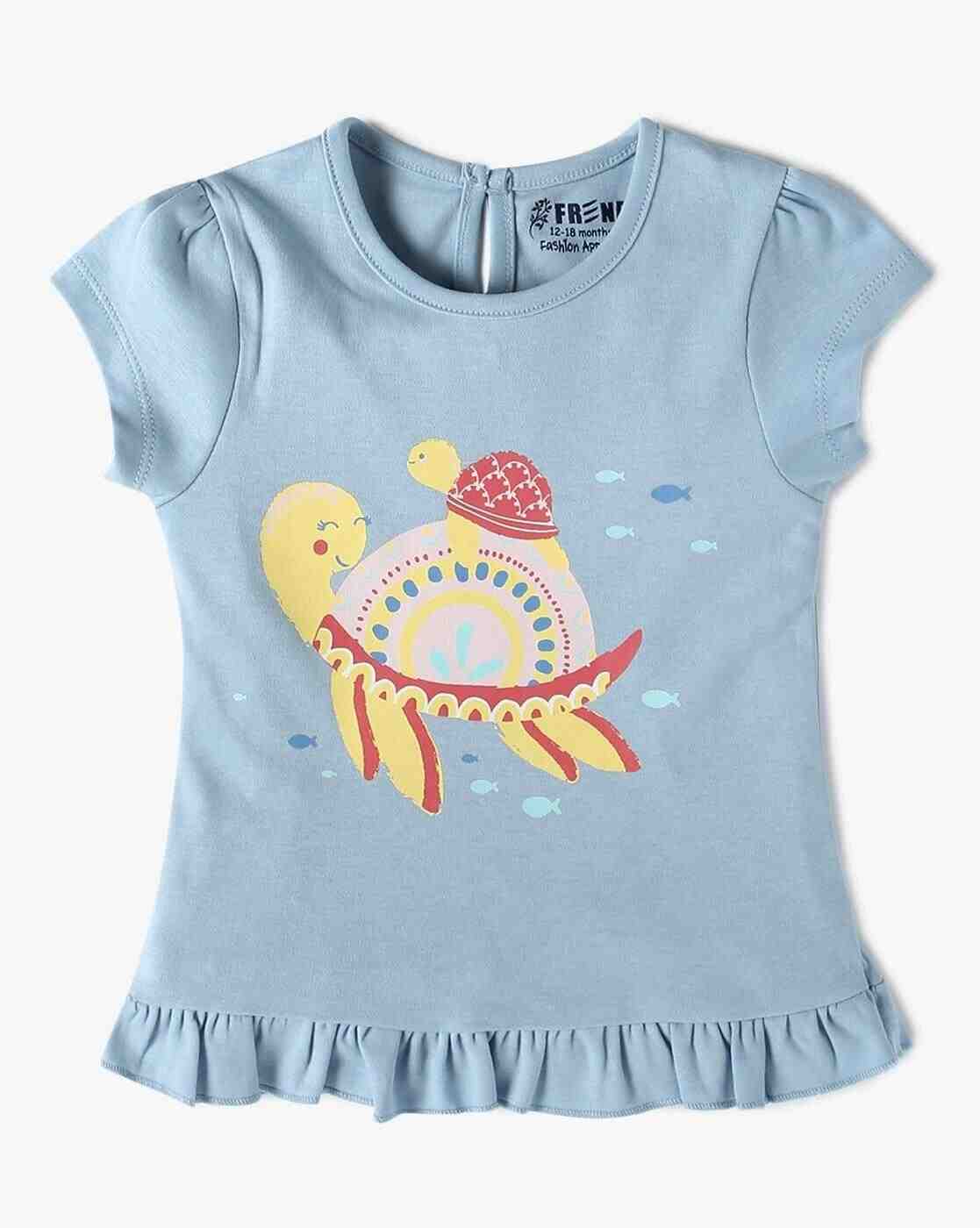 INF FRENDZ | Infants Pack of 3 Mini Sea Nomads Regular Fit Round-Neck T-Shirts
