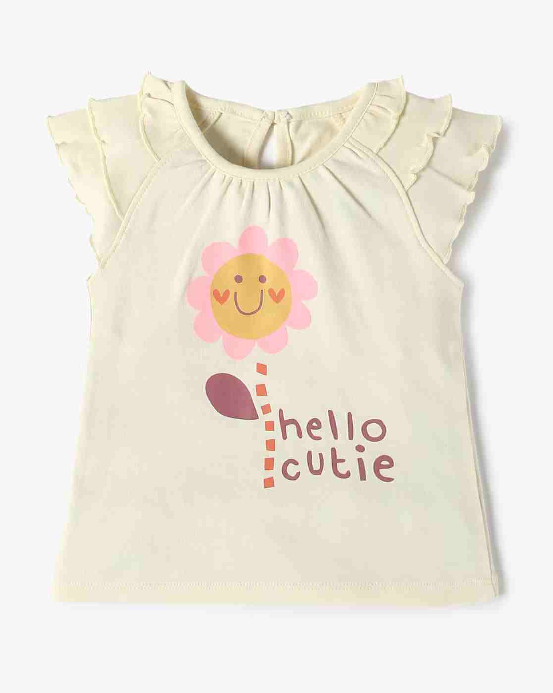 INF FRENDZ | Girls Pack of 3 Printed Relaxed Fit Round-Neck T-Shirts|3