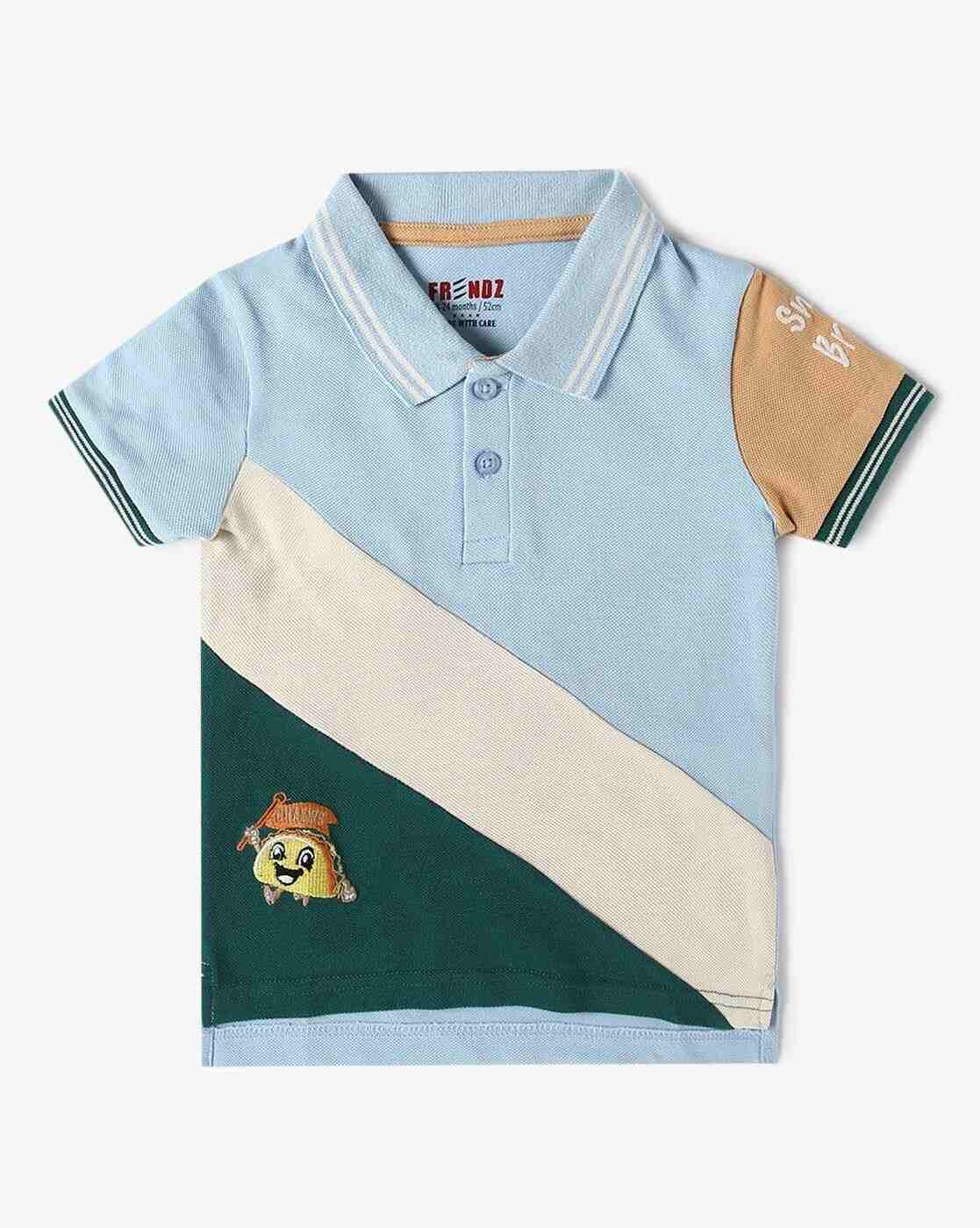 Boys Colourblock Relaxed Fit Polo T-Shirt - INF FRENDZ