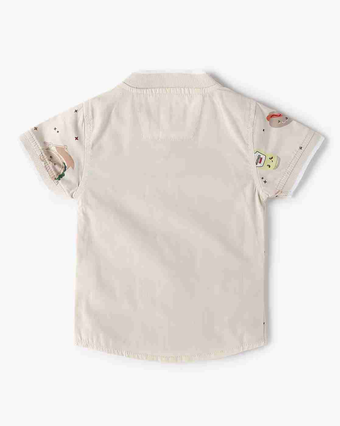 INF FRENDZ | Boys All-Over Print Regular Fit Shirt with Patch Pocket