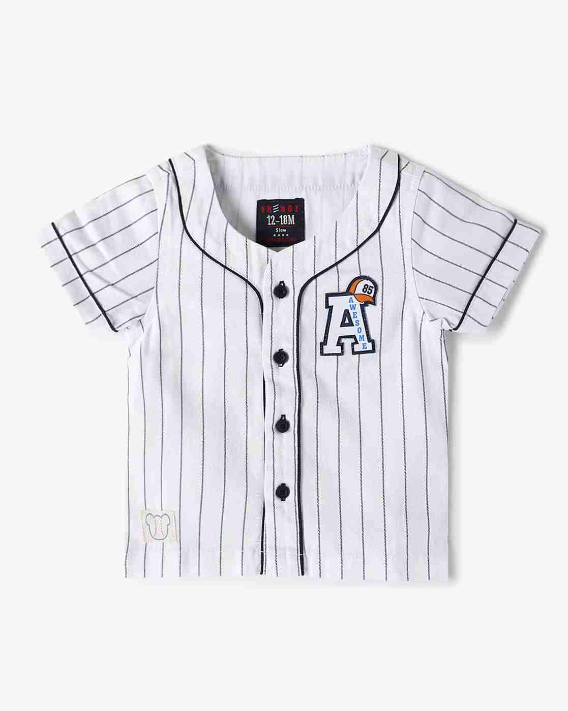 INF FRENDZ | Boys Striped Boxy Fit Cotton Shirt|0