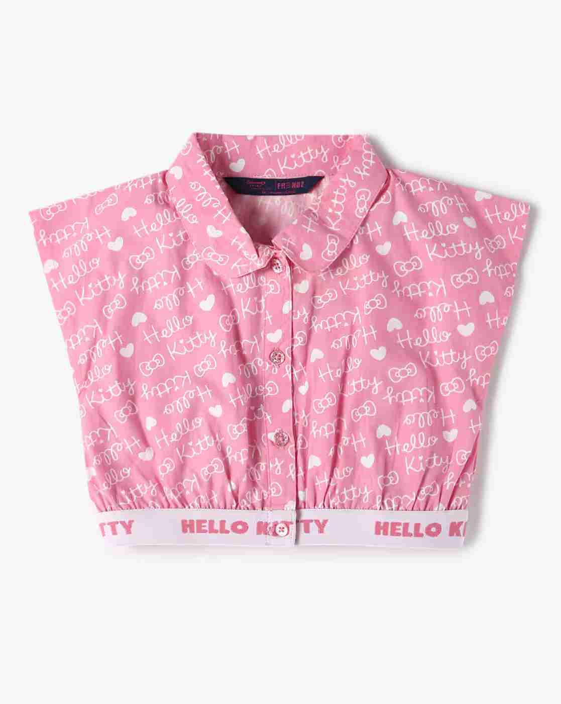 INF FRENDZ | Girls Hello Kitty Print Shirt & Skirt Set