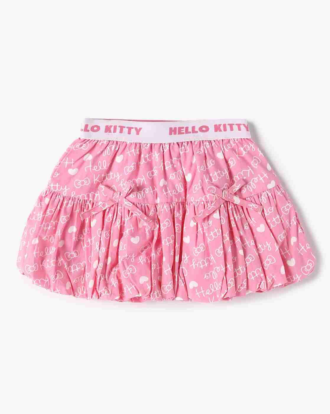 INF FRENDZ | Girls Hello Kitty Print Shirt & Skirt Set|3