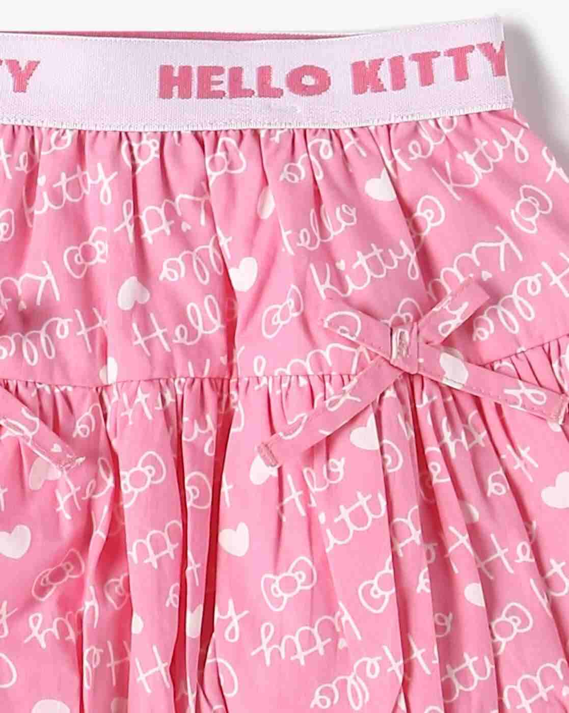 INF FRENDZ | Girls Hello Kitty Print Shirt & Skirt Set|5