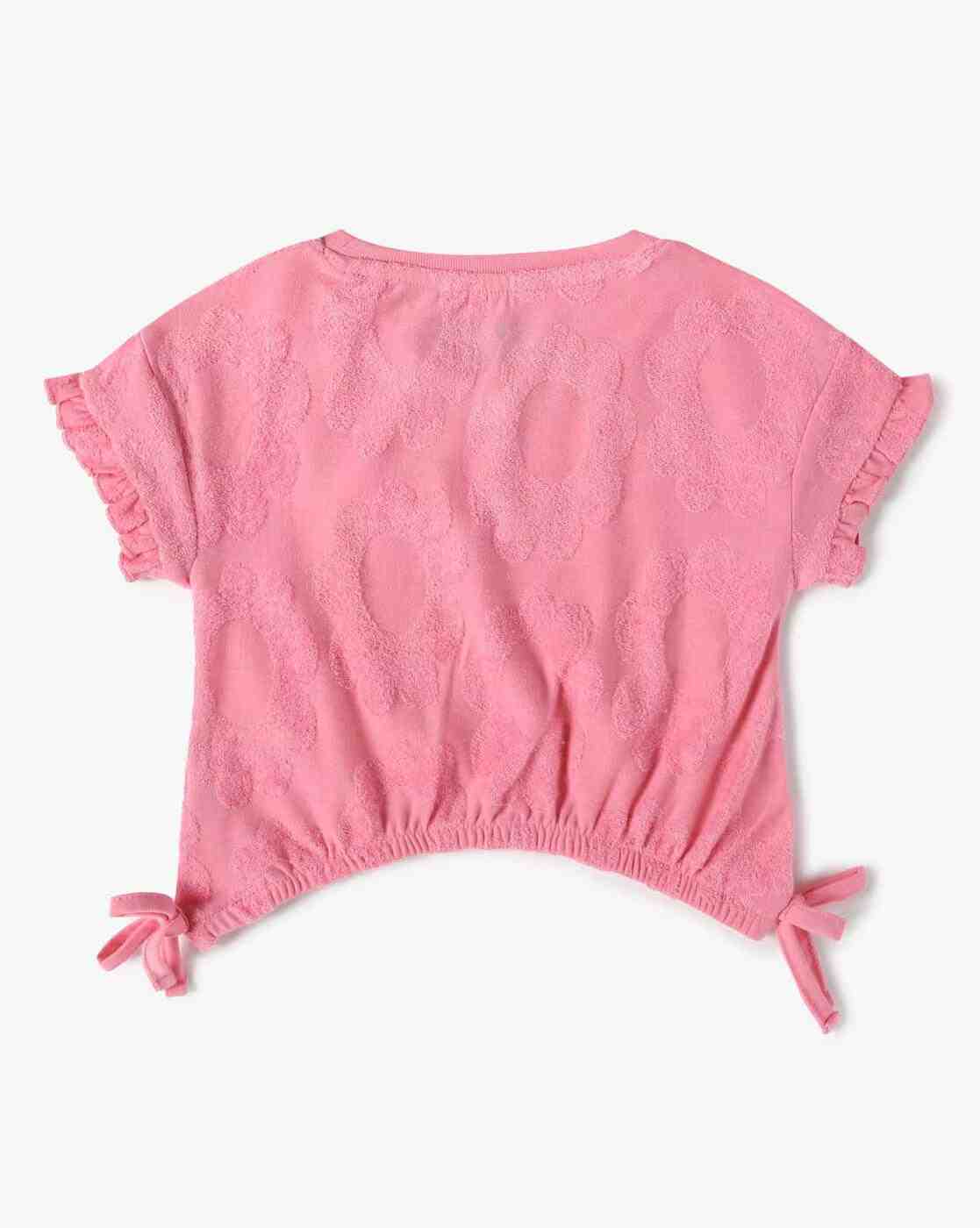INF FRENDZ | Infants Patterned Cotton Crop T-Shirt