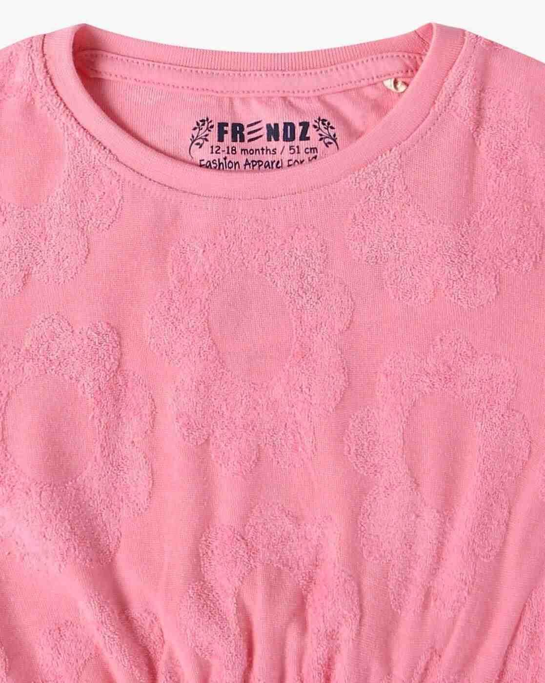 INF FRENDZ | Infants Patterned Cotton Crop T-Shirt|2