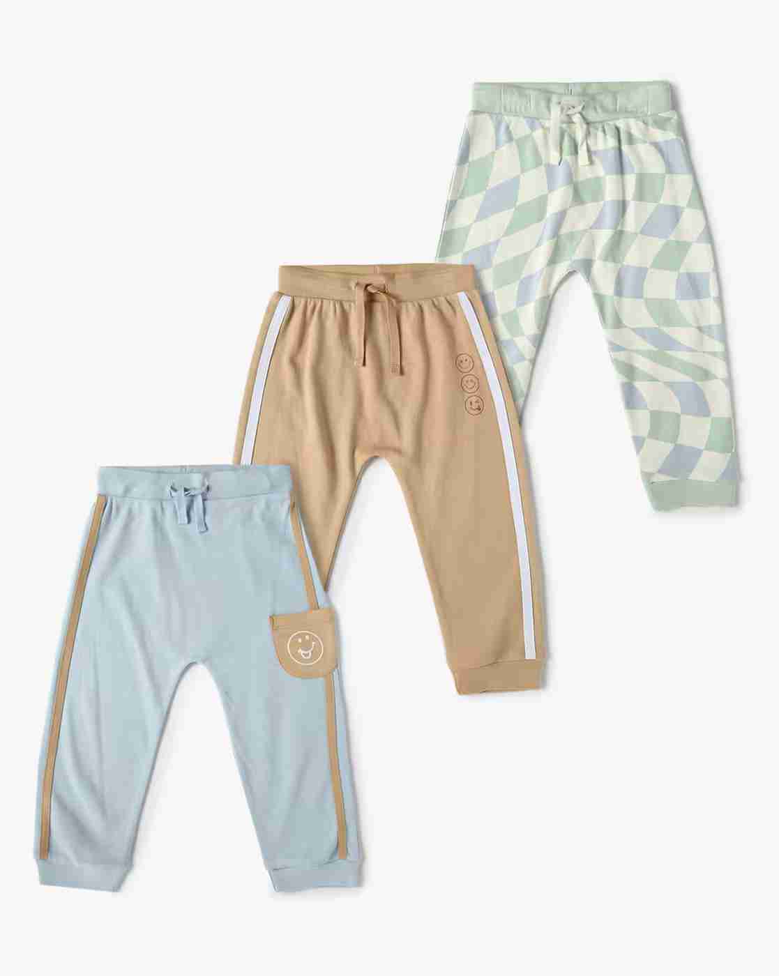 INF FRENDZ | Boys Pack of 3 Joggers with Drawstring Waist|0