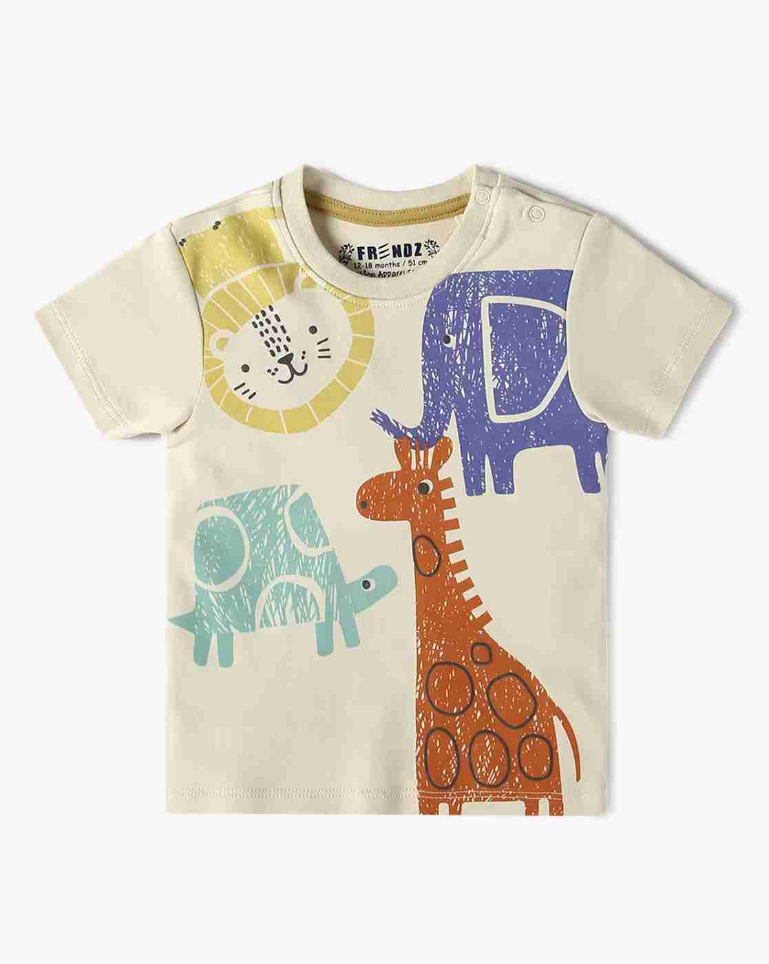 INF FRENDZ | Infants Pack of 3 Mini Sea Nomads Regular Fit Round-Neck T-Shirts