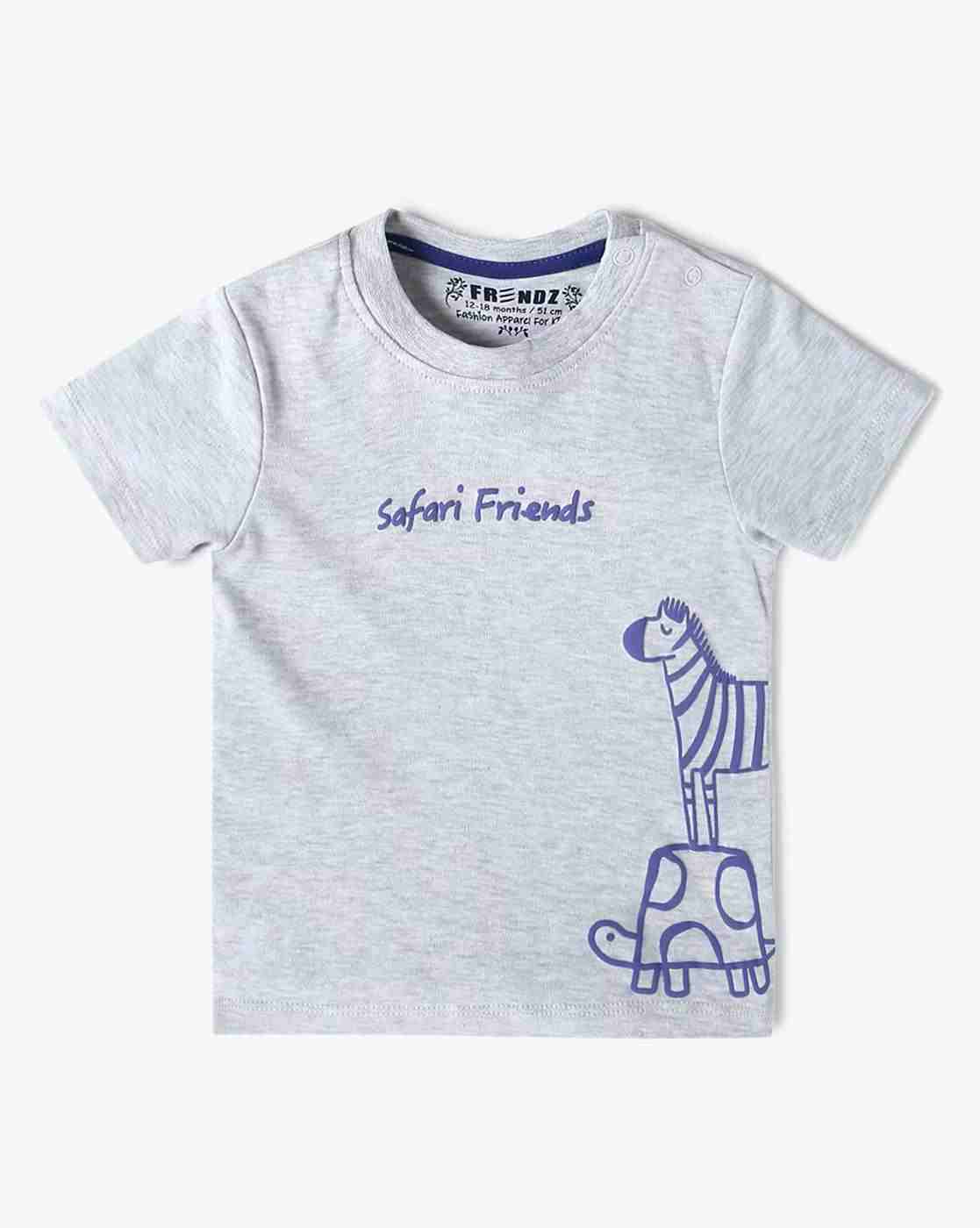 INF FRENDZ | Infants Pack of 3 Mini Sea Nomads Regular Fit Round-Neck T-Shirts|2