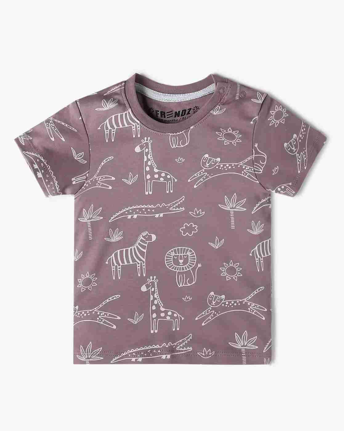 INF FRENDZ | Infants Pack of 3 Mini Sea Nomads Regular Fit Round-Neck T-Shirts|3
