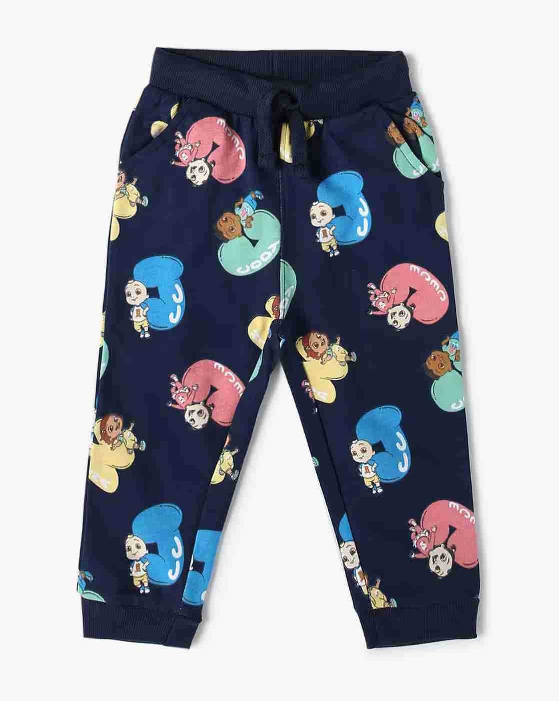 Infants Graphic Print Joggers with Drawstring Waist