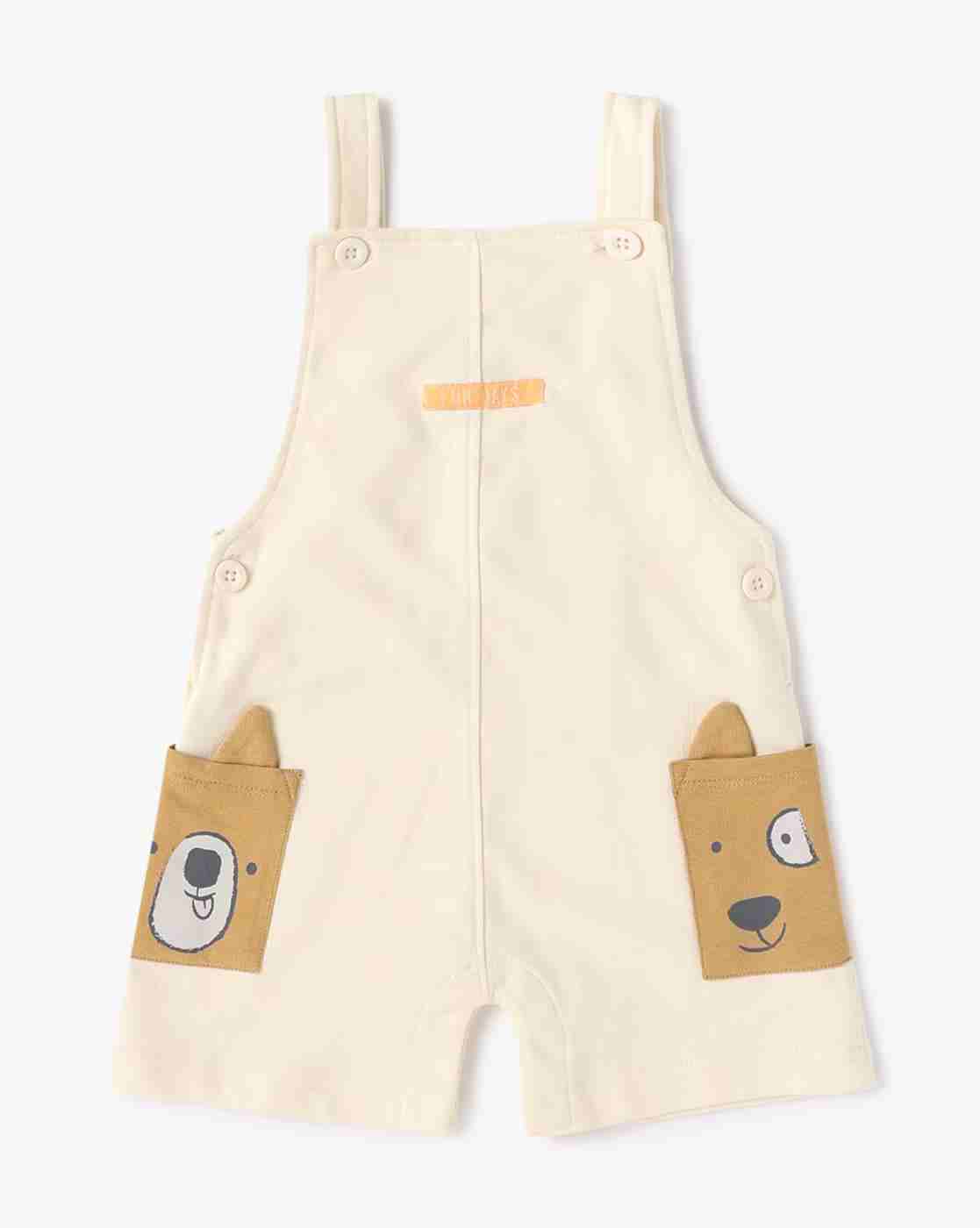 INF FRENDZ | Boys Cotton Square-Neck Dungaree with T-Shirt Set|3
