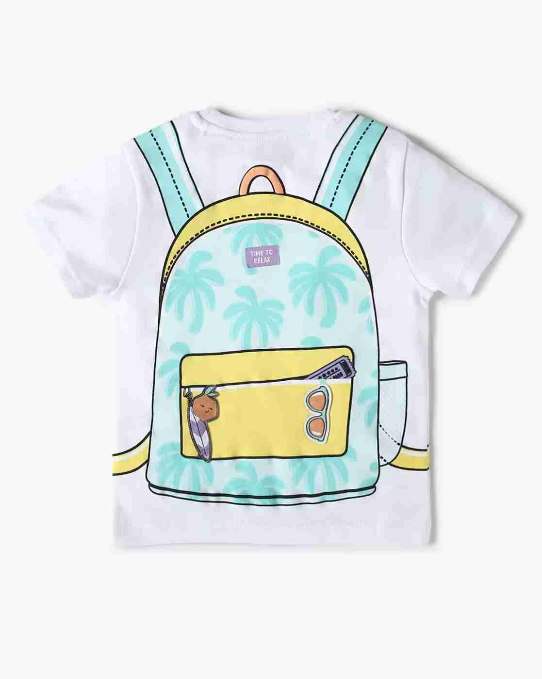 INF FRENDZ | Infants Graphic Print Regular Fit Crew-Neck T-Shirt|1