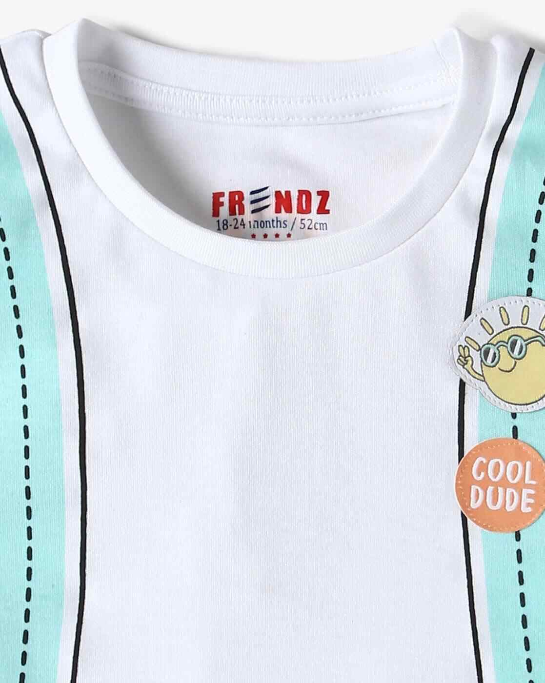 INF FRENDZ | Infants Graphic Print Regular Fit Crew-Neck T-Shirt|2