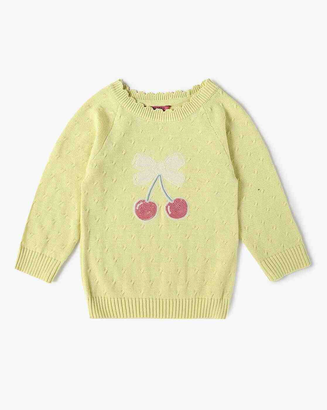 INF FRENDZ | Infants Embroidered Round-Neck Sweater|0