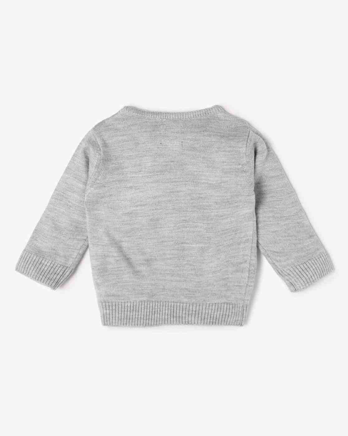 INF FRENDZ | Infants Embroidered Round-Neck Sweater|1