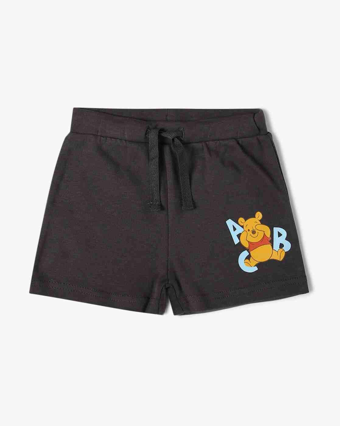 INF FRENDZ | Boys Pack of 3 Pooh Print Regular Fit Shorts|1