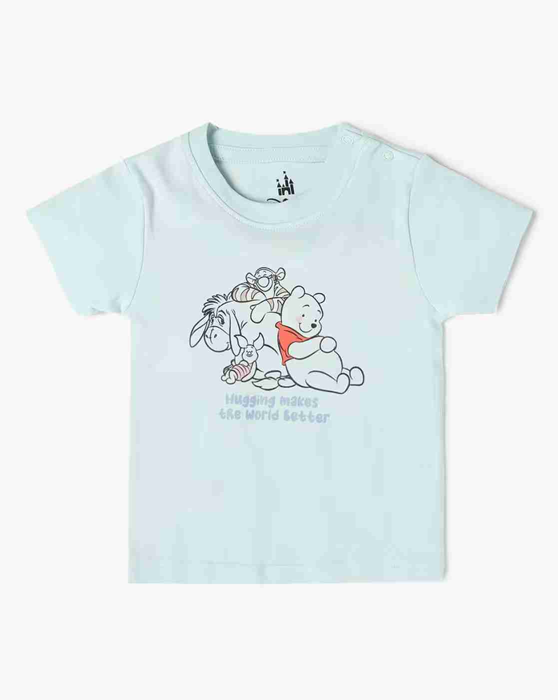 INF FRENDZ | Infants Pack of 3 Graphic Print Regular Fit Round-Neck T-Shirts|1