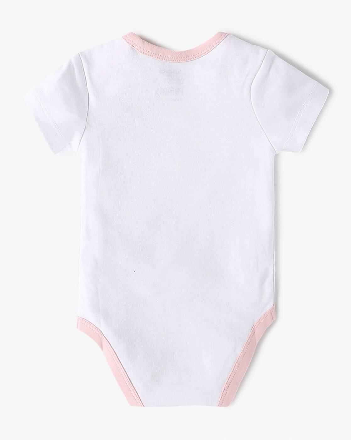 INF FRENDZ | Girls Pack of 2 Hello Kitty Print Cotton Onesies|4