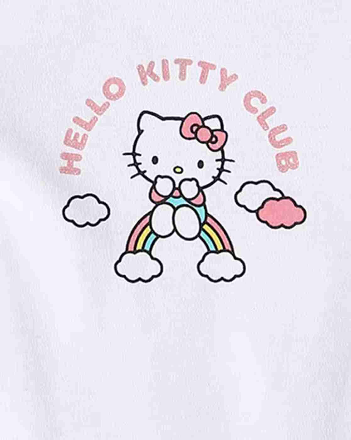 INF FRENDZ | Girls Pack of 2 Hello Kitty Print Cotton Onesies|6