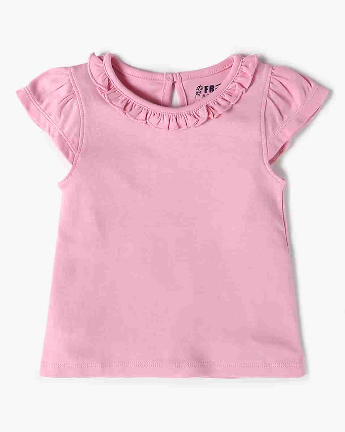 INF FRENDZ | Girls Printed Dungaree with T-Shirt Set|1